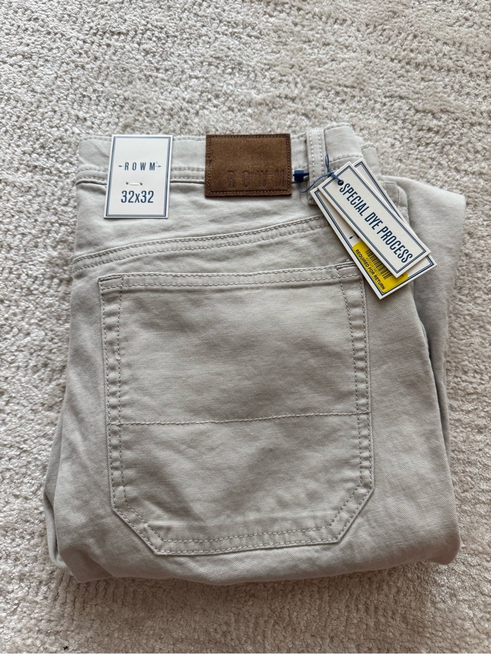 ROWN NWT Men's VNT Chino Pants - 32x32
